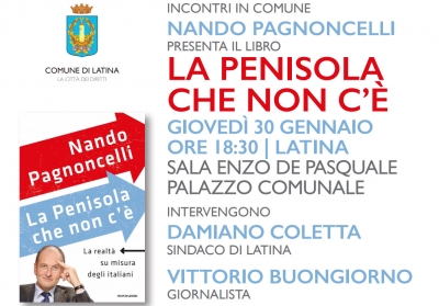 Pagnoncelli presenta il suo nuovo libro: “La penisola che non c’è”